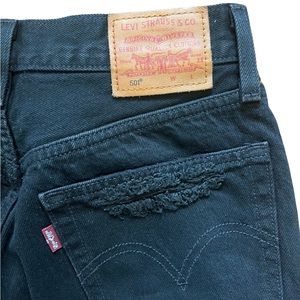 Levi’s 501 Black Distressed Jeans